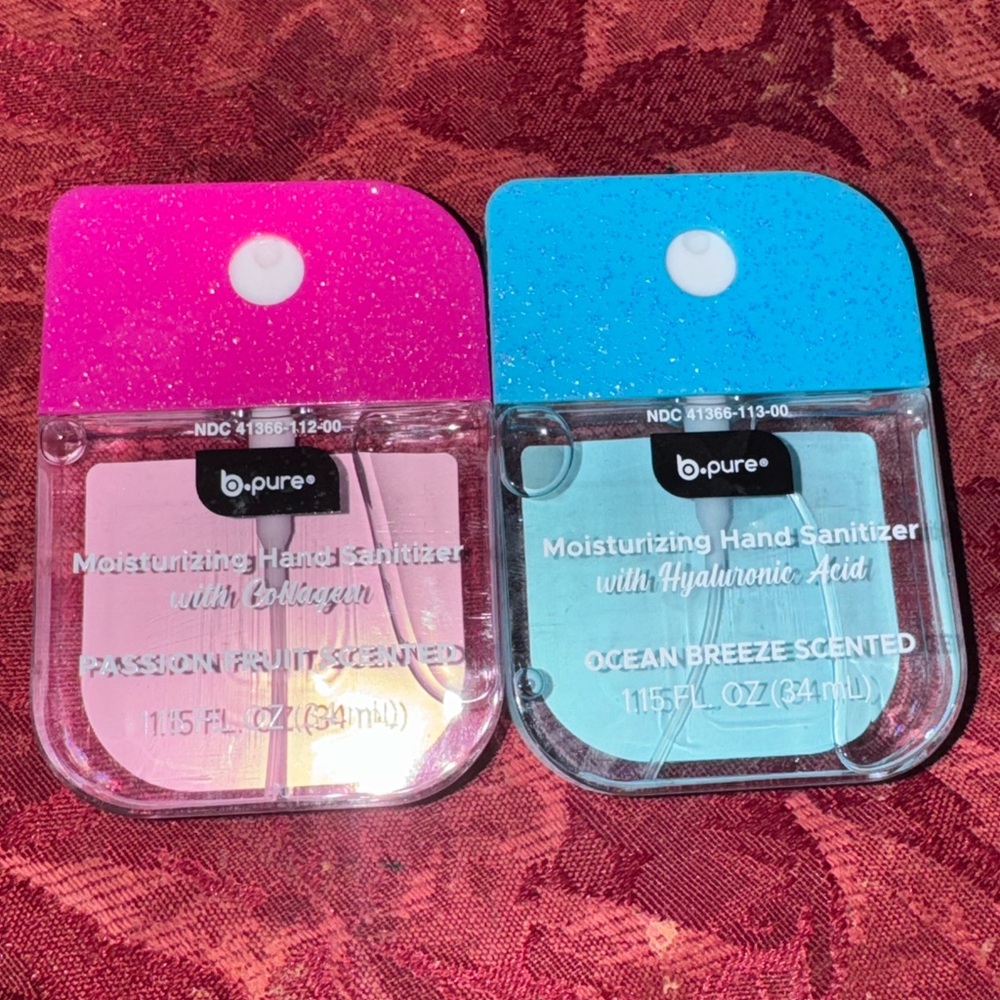 Moisturizing Hand Sanitizer Set - Pink and Blue